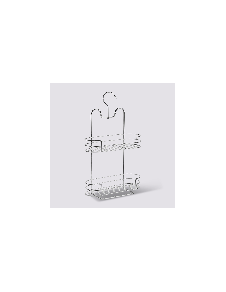 SOPORTE DE DUCHA CON 2 ESTANTES