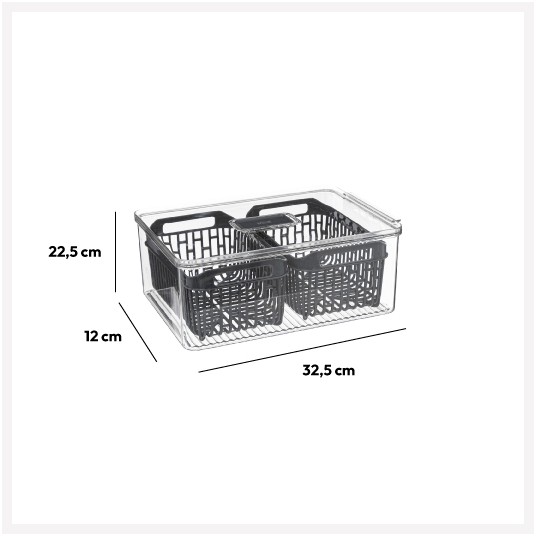CAJA ORGANIZADORA FRIGORIFICO 32x22CM
