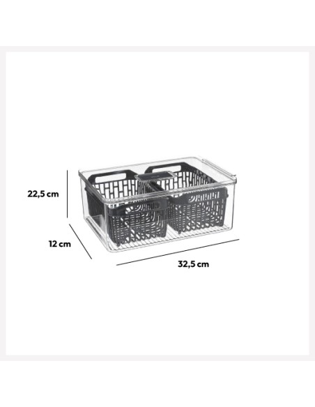 CAJA ORGANIZADORA FRIGORIFICO 32x22CM