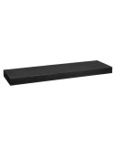 Estante de pared negro en MDF con soporte invisible