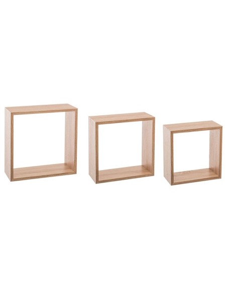 Set de 3 estantes decorativos en forma de cubo