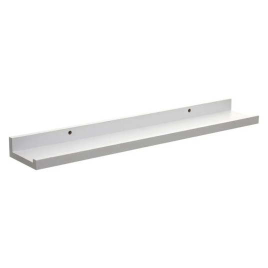 Estante de pared flotante blanco de MDF – 58 cm – diseño moderno y minimalista – Bricomarian
