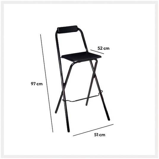 Taburete Alto Lounge Plegable