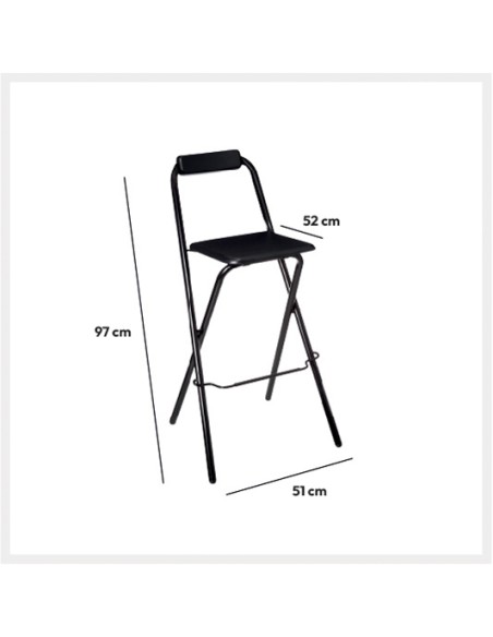 Taburete Alto Lounge Plegable