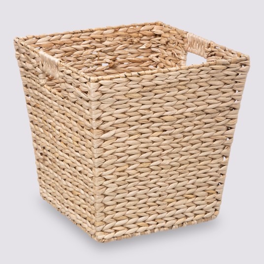 CAJA DE ALMACENAMIENTO DE CAÑA 31x31 CM