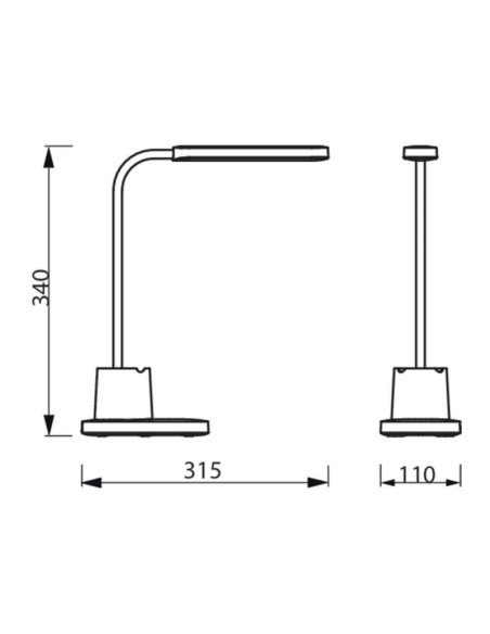 Lámpara Flexo LED Bucket – 8W