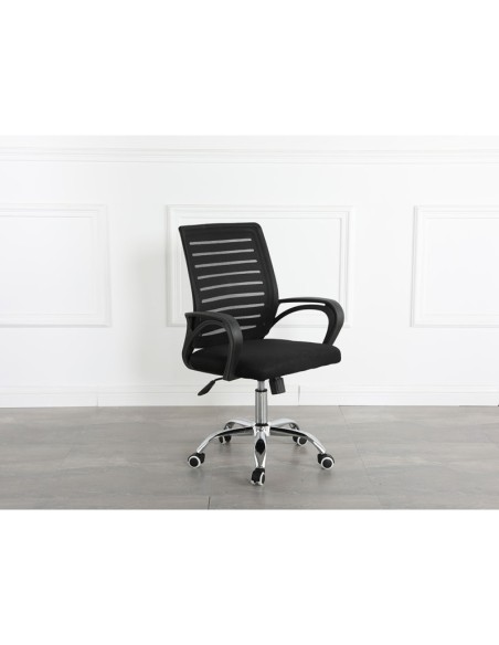 Silla de escritorio giratoria Emma negra