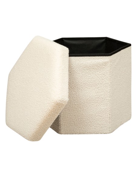 PUFF PLEGABLE HEXAGONAL MARFIL JAIKO