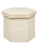 PUFF PLEGABLE HEXAGONAL MARFIL JAIKO