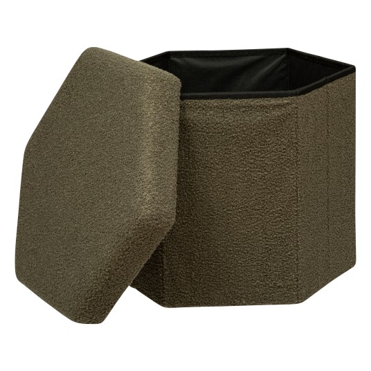 PUFF PLEGABLE HEXAGONAL KAKI JAIKO