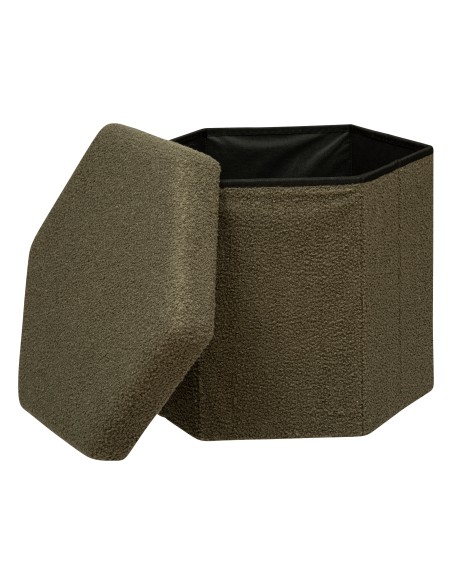 PUFF PLEGABLE HEXAGONAL KAKI JAIKO
