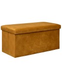 PUFF PLEGABLE DOBLE LILOU OCRE