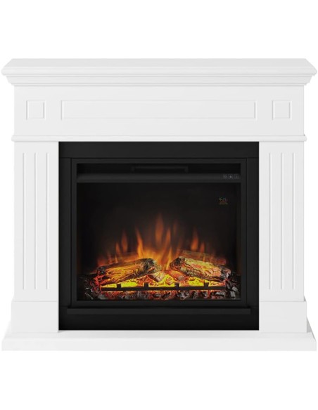 Chimenea Fireside Slim instalada en pared, fondo reducido"