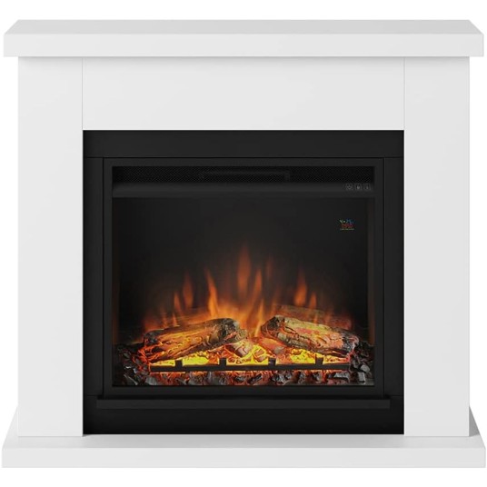 Chimenea eléctrica Fireside 1500W con control remoto y efecto llama LED