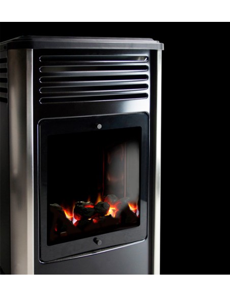 Estufa de Gas Manhattan 3,4 kW Gris y Negro