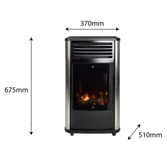 Estufa de Gas Manhattan 3,4 kW Gris y...