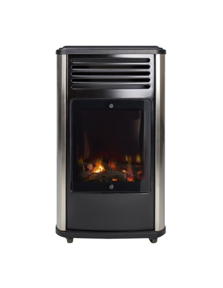 Estufa de Gas Manhattan 3,4 kW Gris y Negro