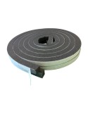 Burlete adhesivo de espuma para puerta de garaje, 17x17 mm, 6,5 metros, protege contra corrientes de aire, polvo y suciedad
