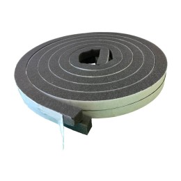 Burlete adhesivo de espuma para puerta de garaje, 17x17 mm, 6,5 metros, protege contra corrientes de aire, polvo y suciedad