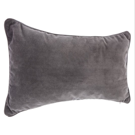 Cojín rectangular Lilou gris
