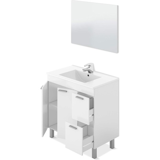 Mueble de baño Aktiva 80 cm Blanco...