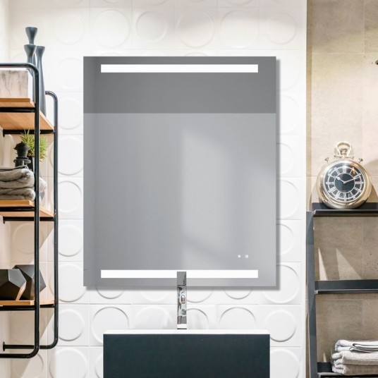 Espejo LED retroiluminado Hera 60x80 cm con sensor táctil y altavoz Bluetooth