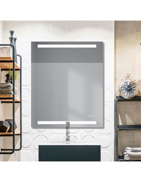 Espejo LED retroiluminado Hera 60x80 cm con sensor táctil y altavoz Bluetooth