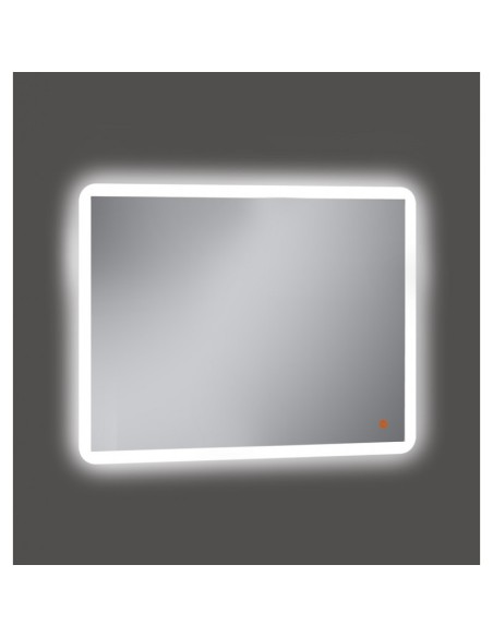 Espejo LED retroiluminado Apolo 80x60 cm con sensor táctil y sistema antivaho