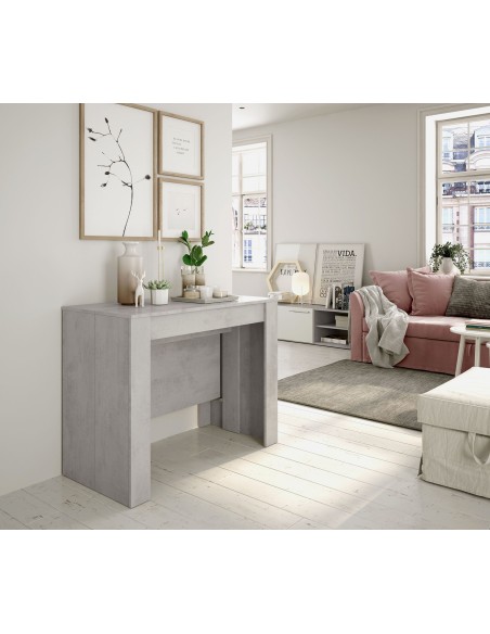 Mesa Consola Extensible Kendra – Cemento