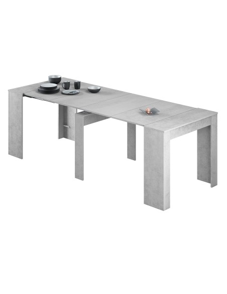 Mesa Consola Extensible Kendra – Cemento