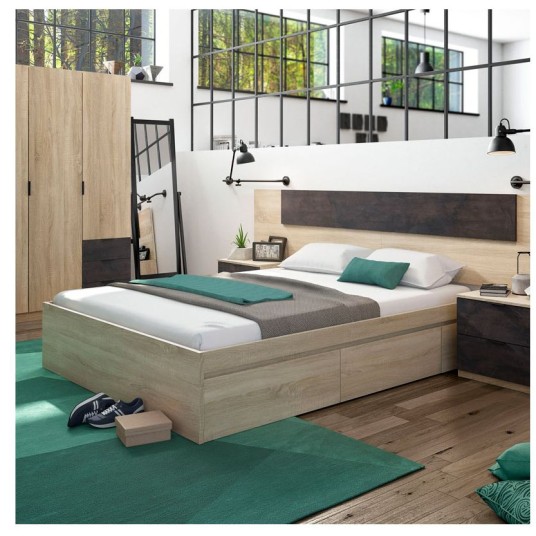 Cama Kendra 150x190 cm con 4 cajones...