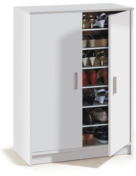 Zapatero blanco moderno 7 huecos