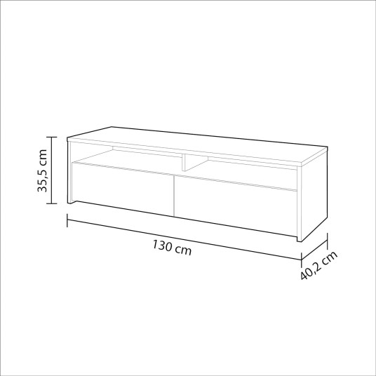 Mueble TV estilo nórdico blanco artik...