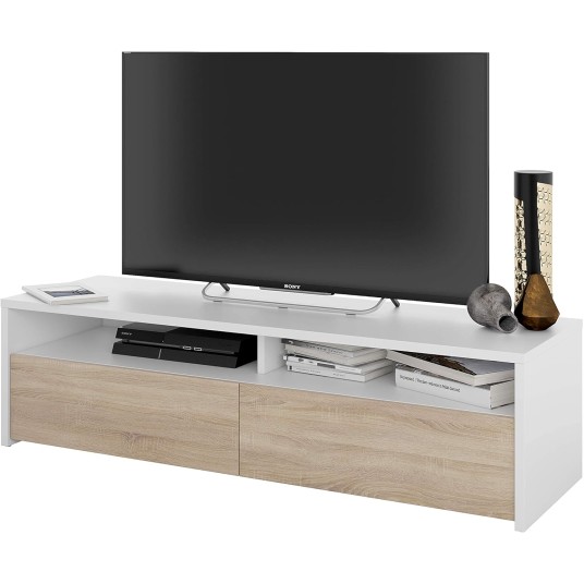 Mueble TV estilo nórdico blanco artik...