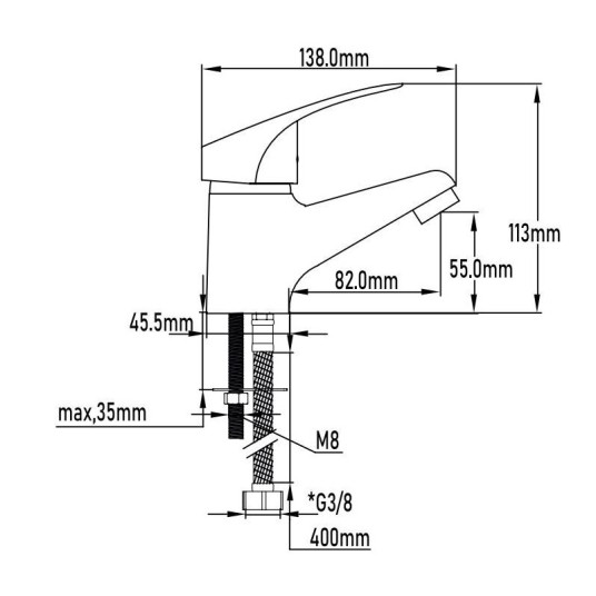 GRIFO LAVABO HAN
