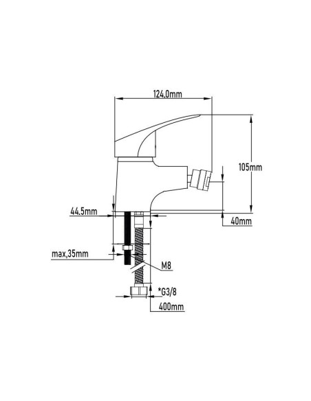GRIFO MONOMANDO BIDET HAN