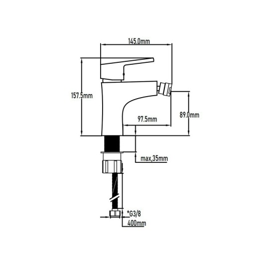 GRIFO BIDET BIDASOA