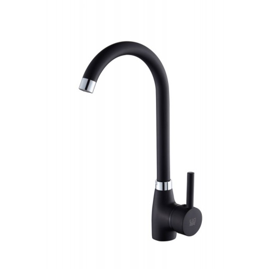 Grifo cocina monomando Black 2 aguas estilo moderno negro