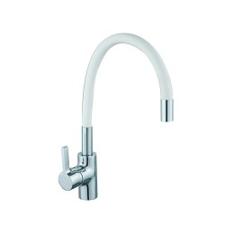 Grifo cocina monomando Timanfaya latón caño flexible cromado
