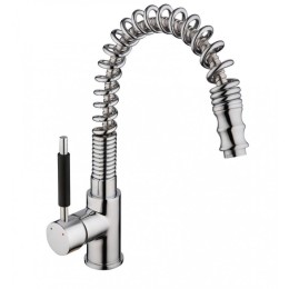 Grifo cocina monomando 2 aguas industrial cromado con caño giratorio