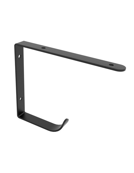 Escuadra con colgador de hierro negro estilo industrial
