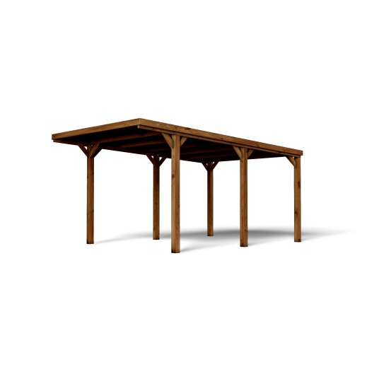 Cochera de madera adosable Victor...