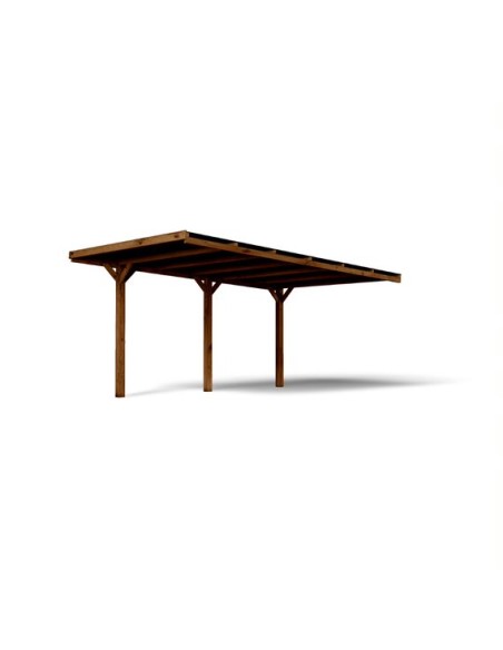 Cochera de madera adosable Victor 320x512 cm
