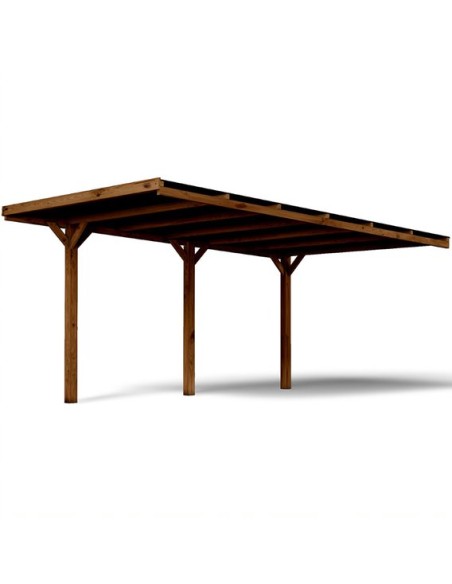 Cochera de madera adosable Victor 320x512 cm