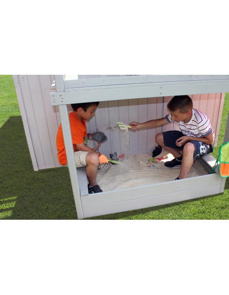Casita Infantil Dúplex de Madera para Jardín