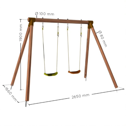 Columpio Infantil de Madera Alizée