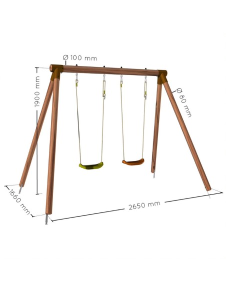 Columpio Infantil de Madera Alizée