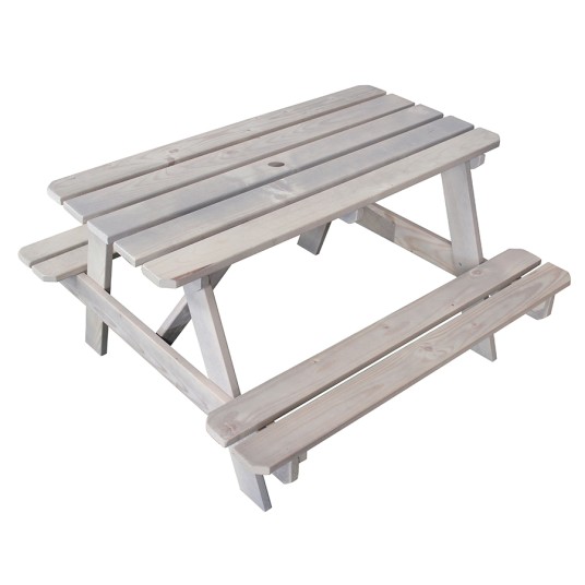 Mesa de Picnic Infantil Lasurada con...