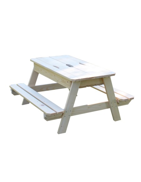 Mesa Picnic Infantil con Cajón de Arena