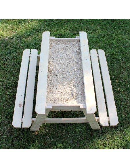 Mesa Picnic Infantil con Cajón de Arena